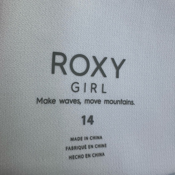 Roxy girls ditsy floral swim bikini‎ top only NWT size 14 - Picture 3 of 4